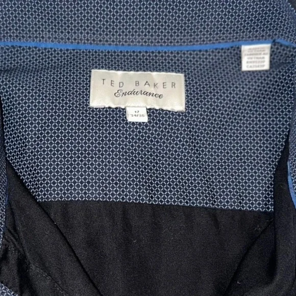 Ted Baker Endurance Men’s Luxury Long Sleeve Black Button Down Shirt 34/35 ~ 17 - Picture 3 of 7
